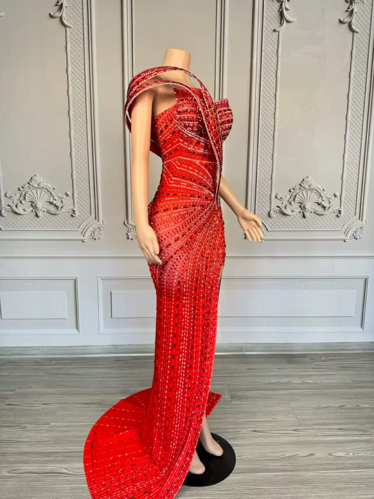 Off Shoulder Graduation Wedding Evening Mermaid Dress Women Outfit Pageant Gown Cocktail Trailing Dress Party Prom Long Dress