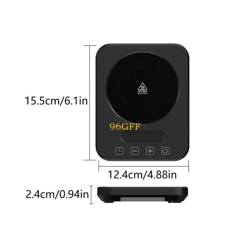 96GF 220V Coffee Mug Warmer Electric Cup Warmer Drink Warmer 80°C Constant Temperature Warmer for Heating Coffee Milk