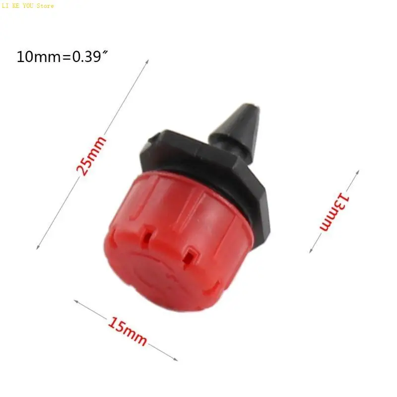 W3JE 5pcs micro flusso gocciolamento per gocciolamento per testa irrigazione del giardino del tubo da 1/4 pollice