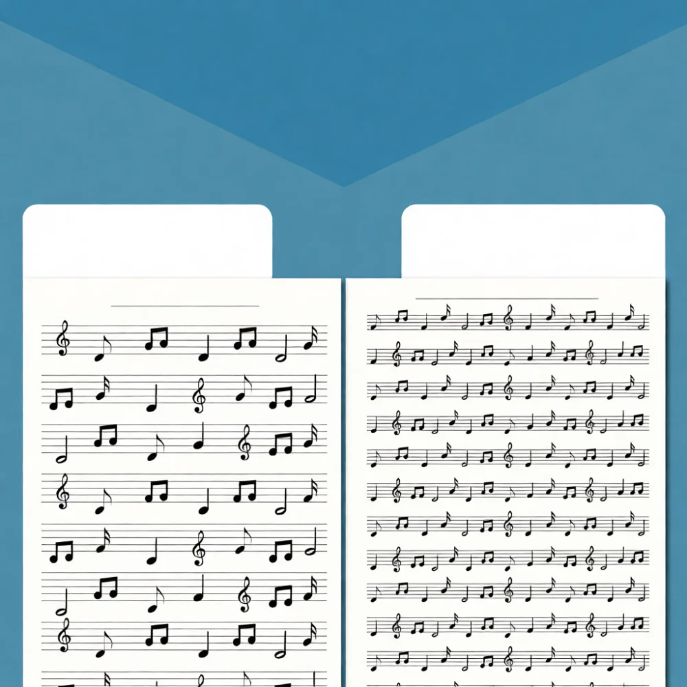 Score Pad Notepad - 음악가를 위한 악보 노트 16K 악보