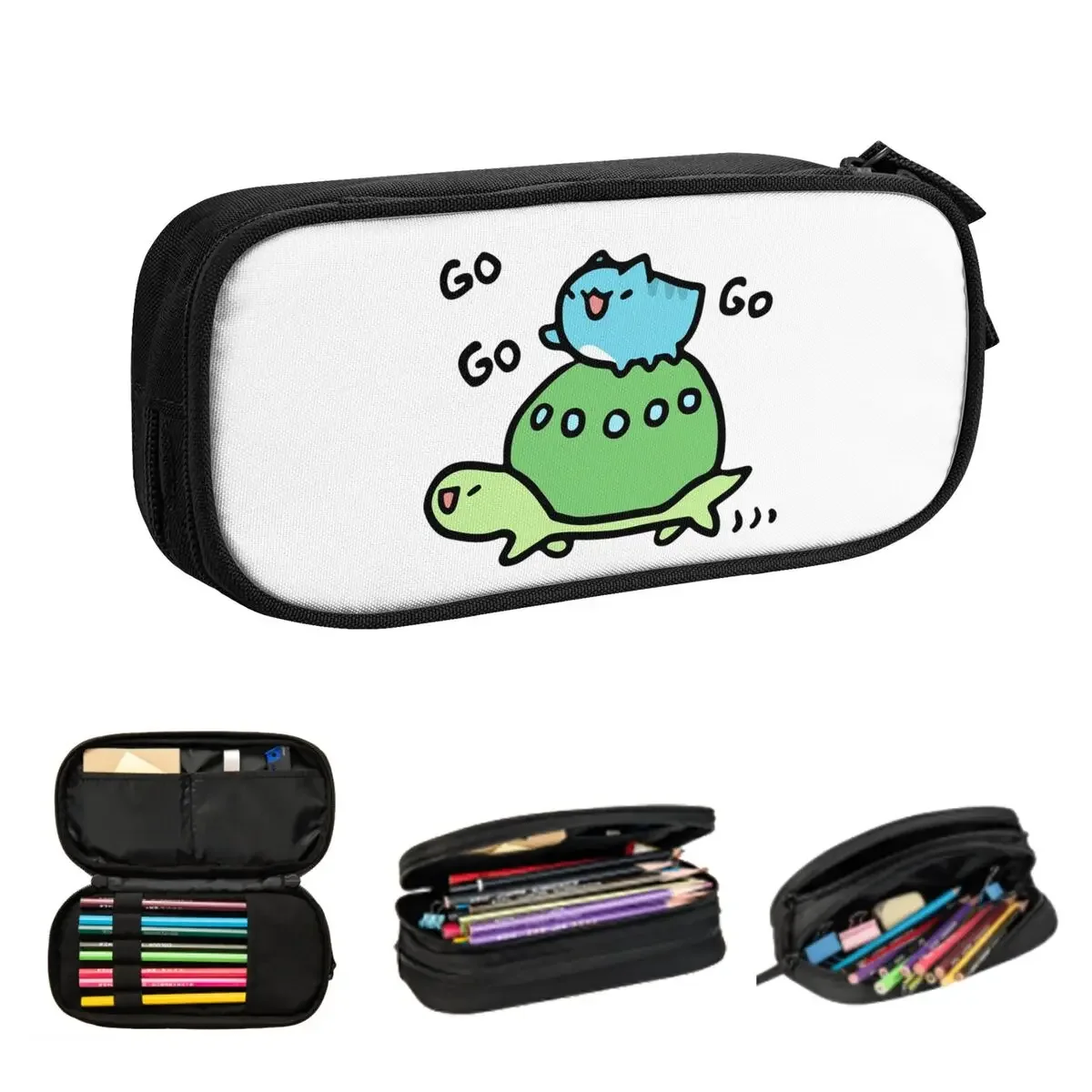 Comic Cat Bugcat Capoo Bug Cat Pencil Cases Big Capacity Pen Bags Pen Box Pencil Pouch For Boys Girls Students Stationery