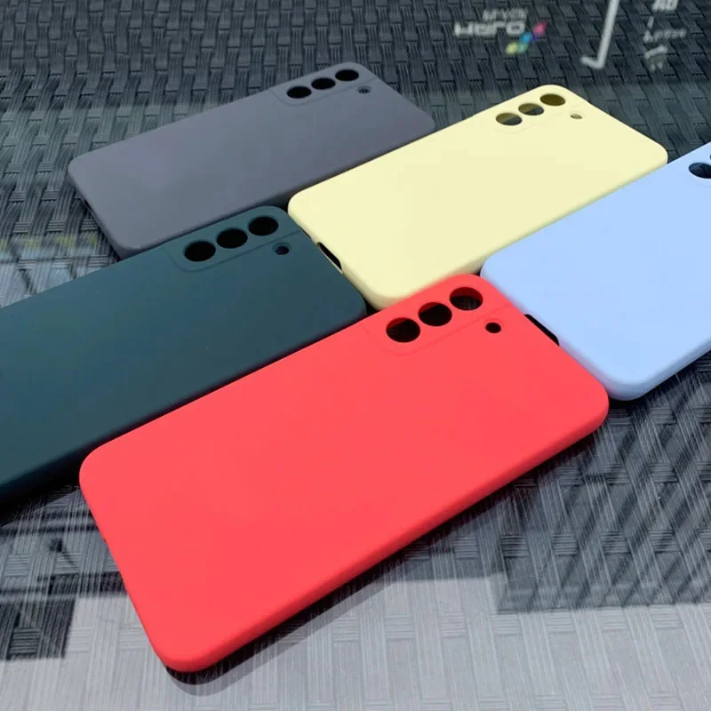 For S22+ Silicone Cover For Samsung Galaxy S22 Plus 5G Case Classic Quality Business S22 Original Protective Phone Cover