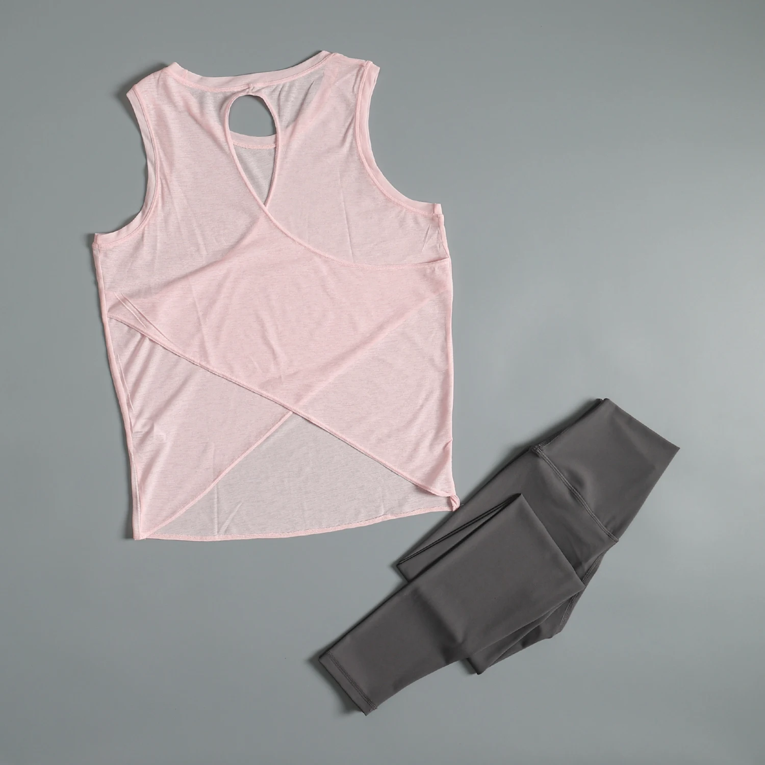 

High-value running training quick-drying suit for women summer loose thin yoga fitness shirt vest professional sportswear