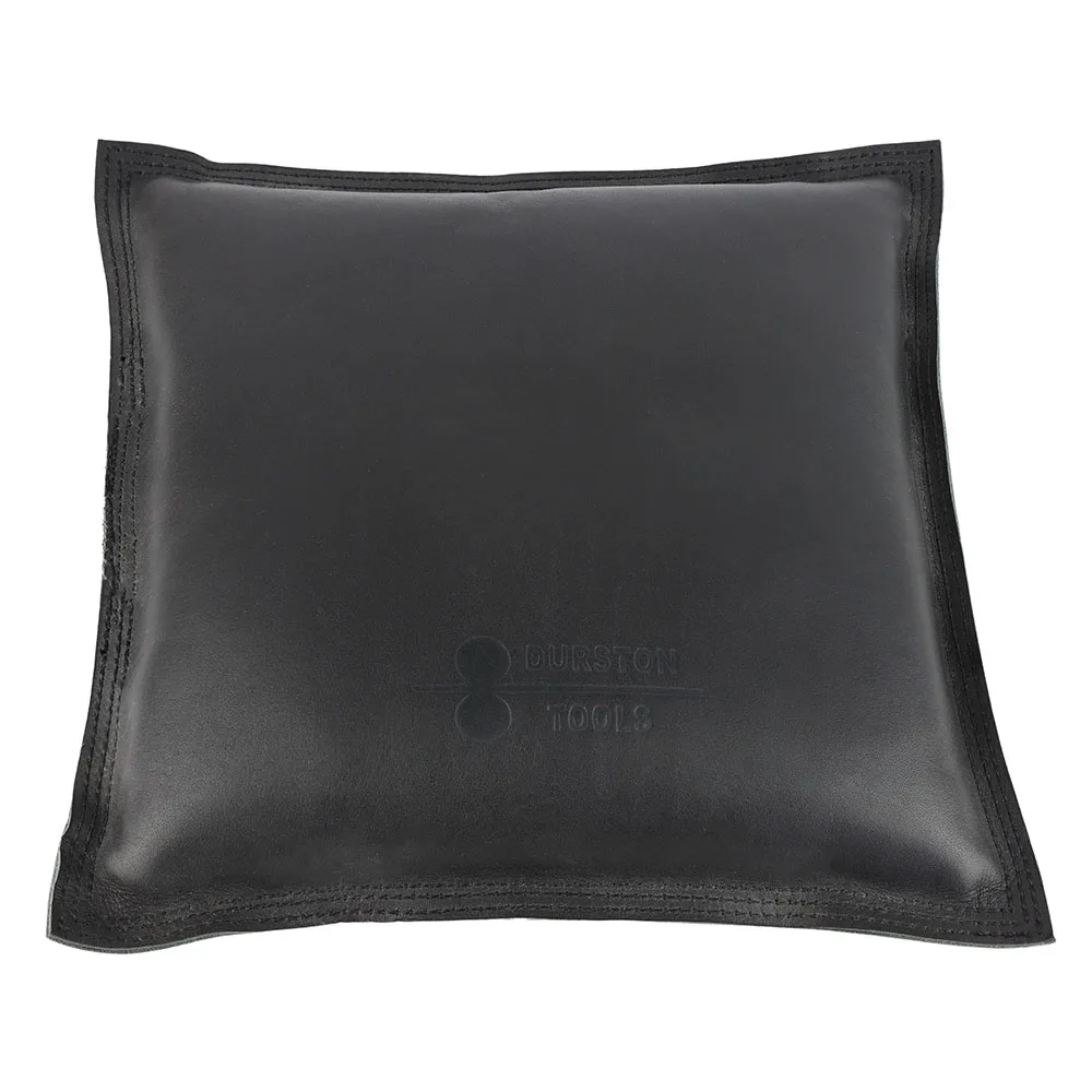 Durston Genuine Leather Sandbag 240x240mm Square Sand Filled Bench Bag Jewelry Making Metal Forming Punching Steady Work Support