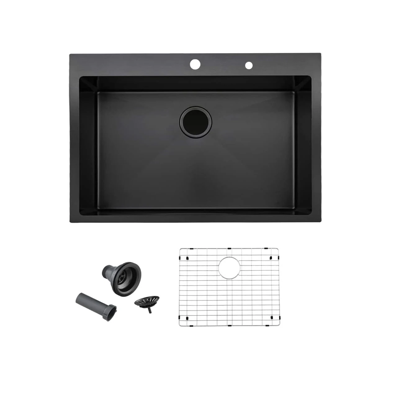 

Sink Single Bowl Topmount Kitchen Black Nano Undermount Kitchen Sink