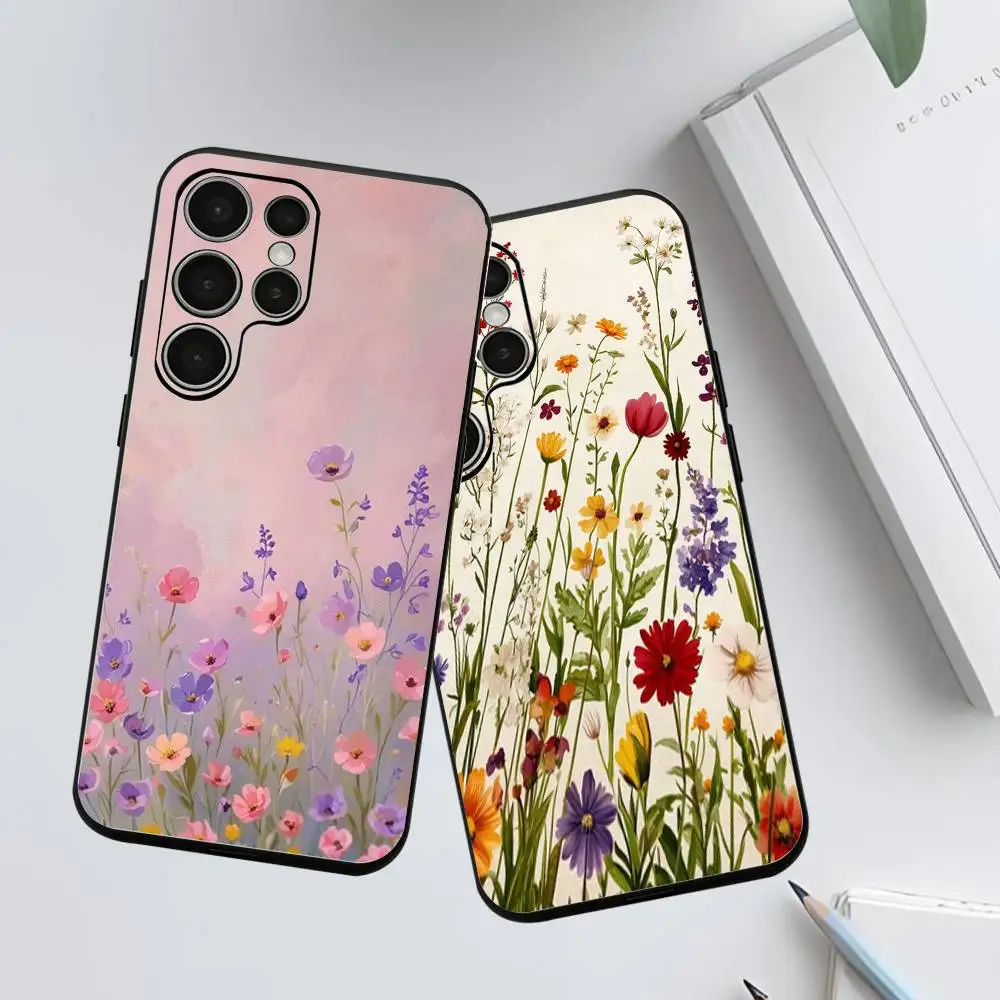 

Beautiful Flowers Phone Case For Samsung Galaxy S 24,25,23,22,21,20 Plus Ultra 5G Lite Shockproof Cover