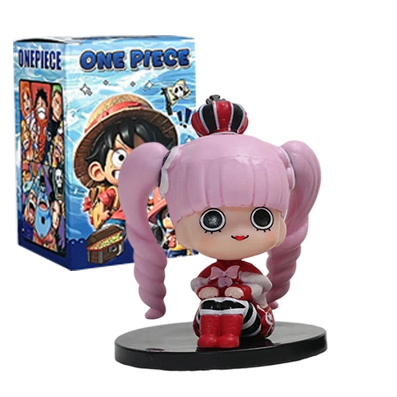 1-12 Stück Blindbox Anime One Piece Figur Luffy Roronoa Zoro 6cm Q-Version Actionfigur Niedliches Spielzeug Schreibtischdekoration Modell Geschenk