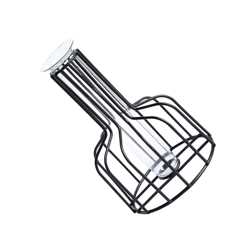 

Green Pothos Test Tube Planter Glass Vase With Metal Stand Modern Cylinder Flowerpot For Home Decor Wedding Creative