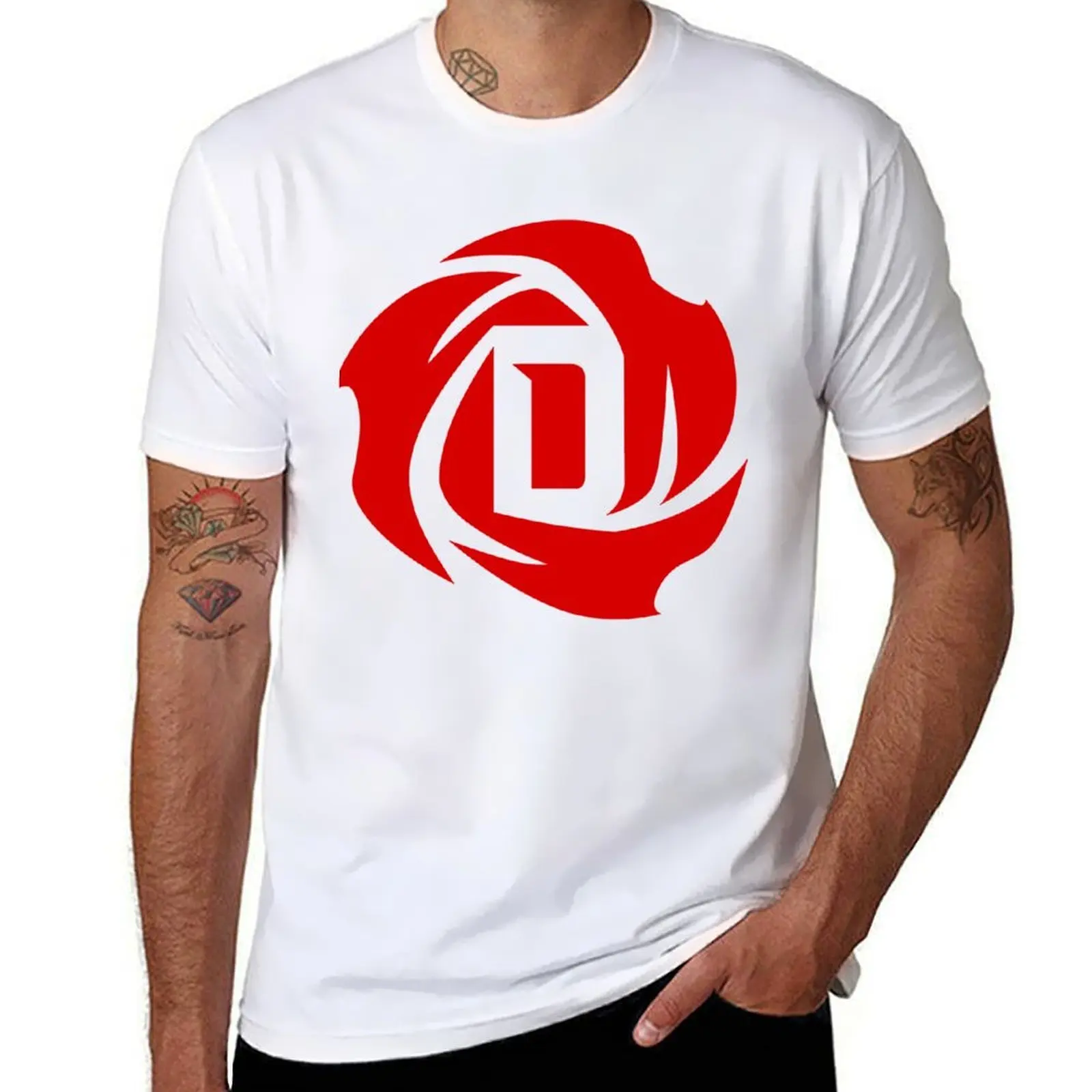 

Derrick Rose Logo Essential T-Shirt black cotton t-shirt plain for man package anime t shirts oversize T-Shirt