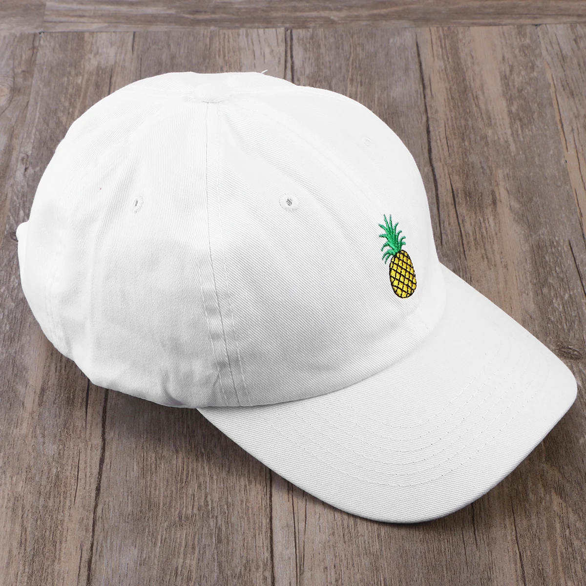 

Embroidered Baseball Cap Unisex Pineapple Hat Summer Low Profile Peaked