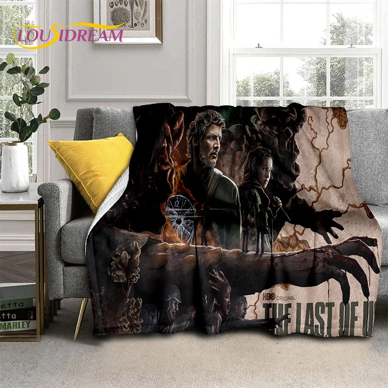 3D The Last of Us Horror Game TV Joel Pedro Soft Blankets,Keep Warm Throw Blanket Comfortable Blanket for Beds Sofa Home Bedroom