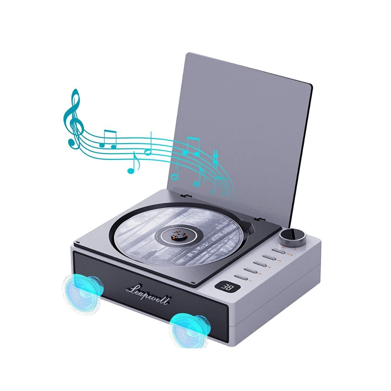 

Portable CD Walkman Player Surround Sound FM Radio USB Disk Music Album Player With Bluetooth Home Speaker English AB Repeater