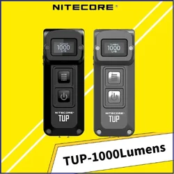 NITECORE-Lampe de poche LED TUP, 1000 lumens, aste par USB, 5 modes d'éclairage, affichage numérique sur écran, haute puissance, originale