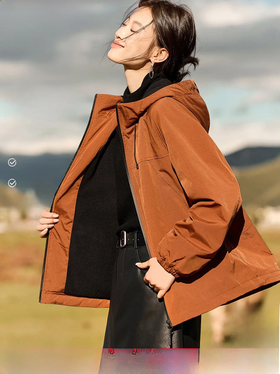 

Mo Han Mei уличное повседневное теплое зимнее пальто на подкладке с высокой насыщенностью женское длинное пальто све для поездок на работу