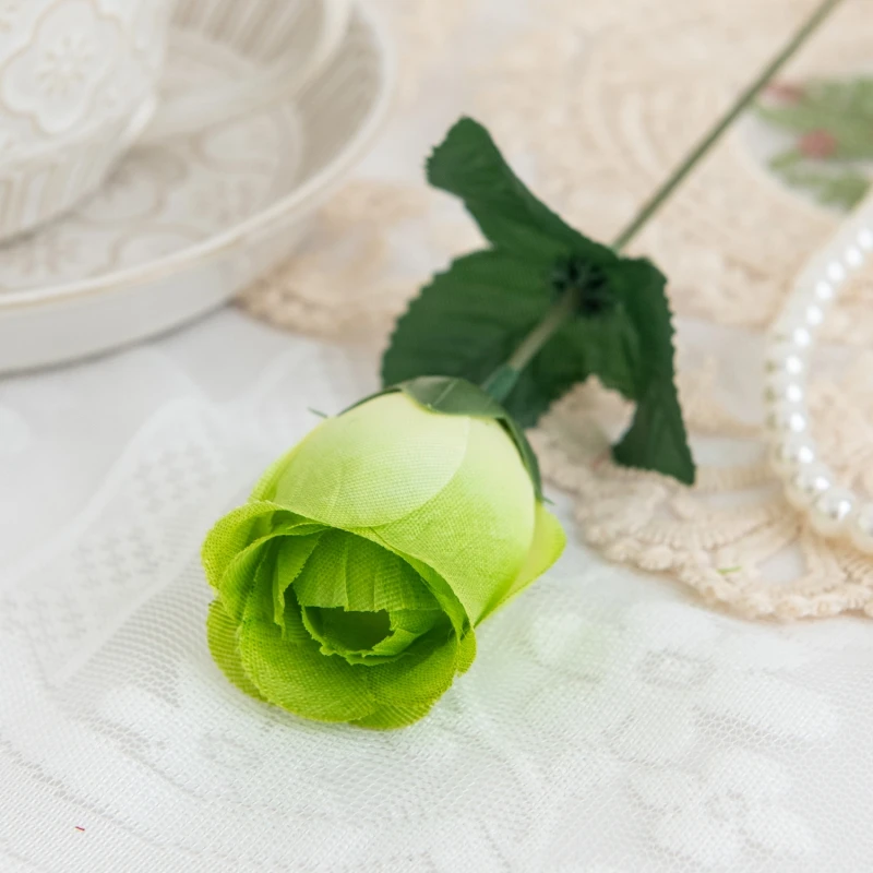 10 Stück Künstliche Blumen Großhandel Rote Seidenrosen-Bouquet Vase Heim- und Raumdekoration Garten Hochzeitskranz Kunstpflanze Großhandel Günstig – Detail 10