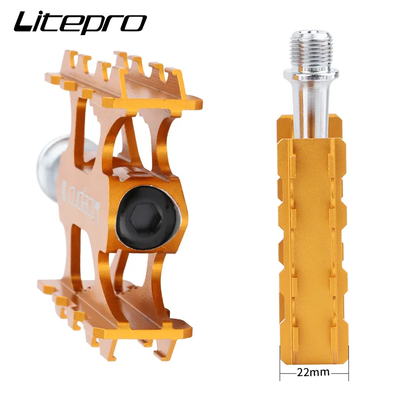 Litepro Ultralight Sealed DU Bearing Pedal Aluminum Alloy Folding Bike Pedal K3 Mountain Road Bike Foot Pedal