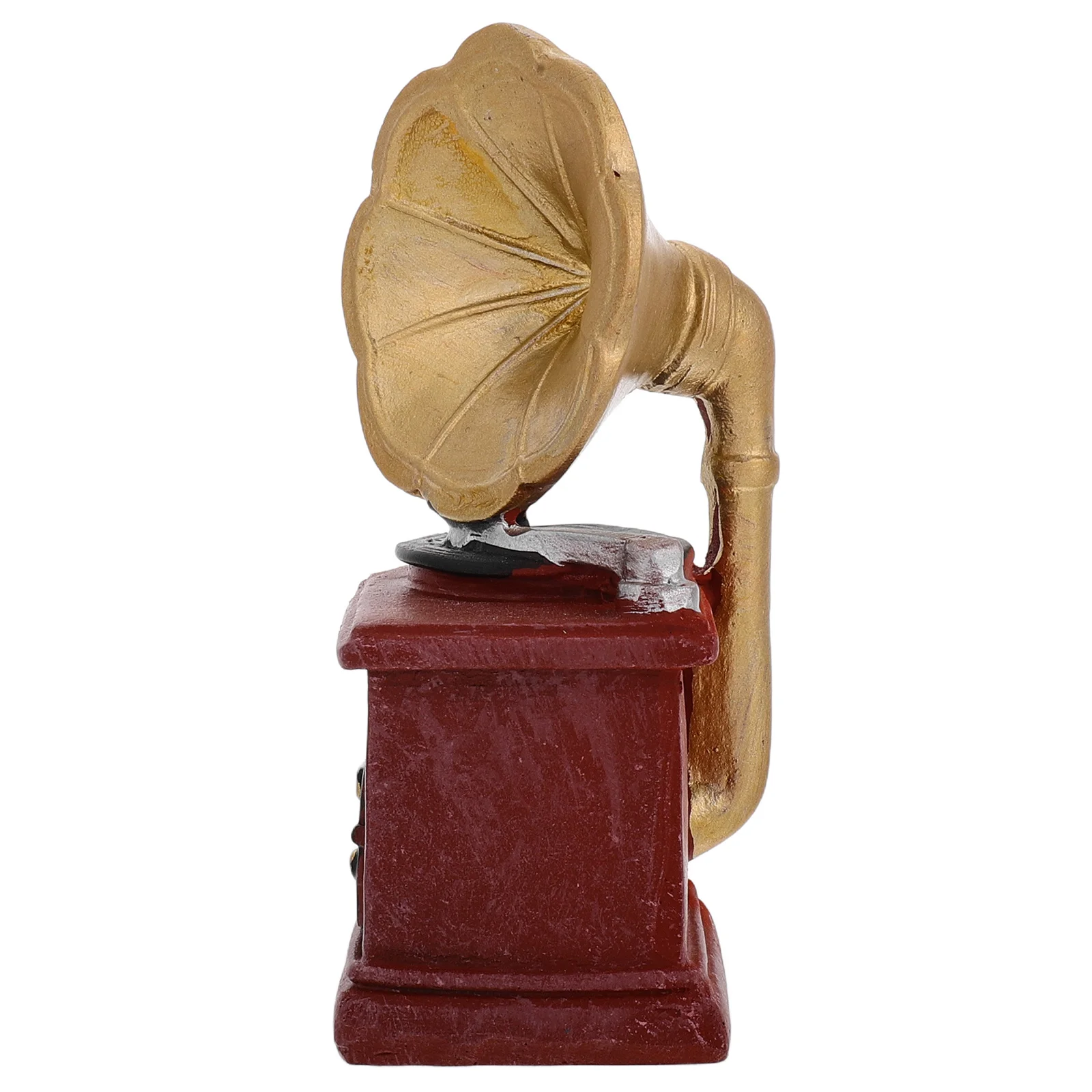 

Vintage Miniature Resin Phonograph Retro Tabletop Decor Photography Prop Unique Accent Retro Miniature Phonograph Modeling Decor