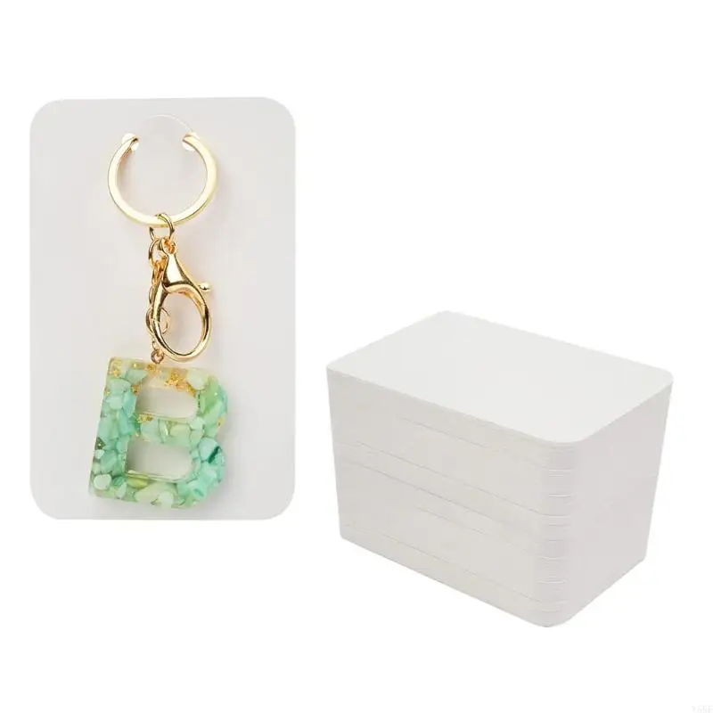 Y55F 50Pieces Keychain Card Card