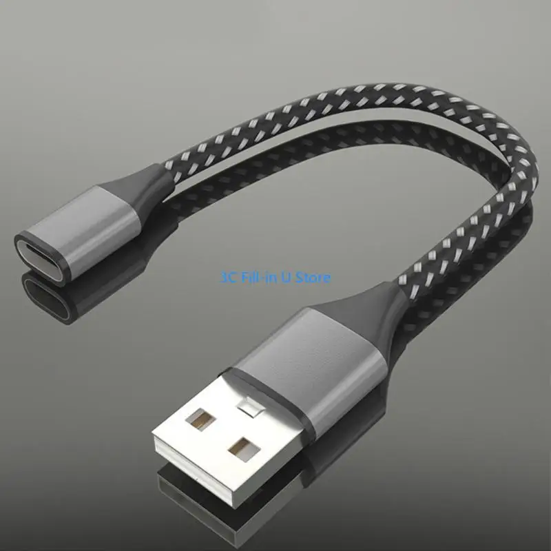 G8TA USB C fêmea para USB Adaptador masculino Tipo C para USB 2.0 Adaptador conversor transferência dados do carregador
