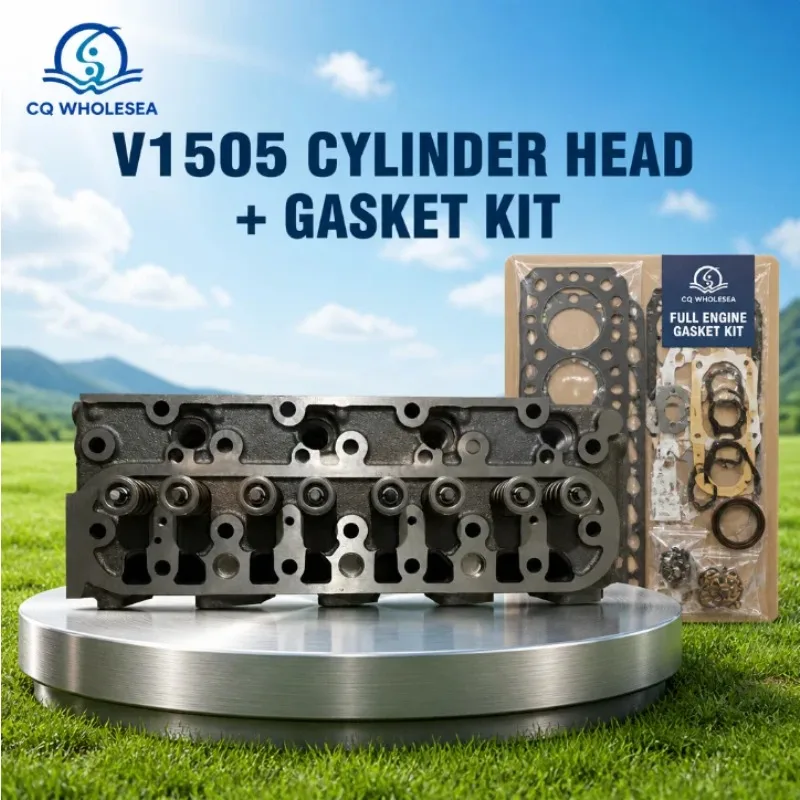 Complete Cylinder Head Assembly 1G091-03044 With Full Gasket Kit For Kubota V1505 Engine Excavator Tractor B2910 B3350 KX71-3