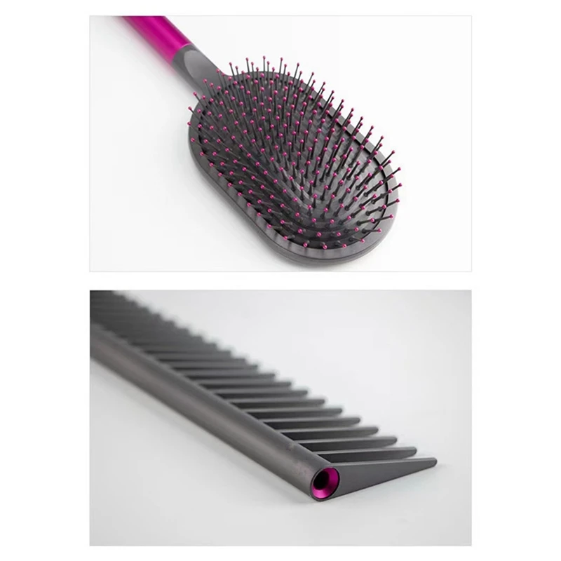 For Dyson Comb+Wide Tooth Comb+Cylinder Comb Massage Hairbrush Hairdressing Curly Styling Tools