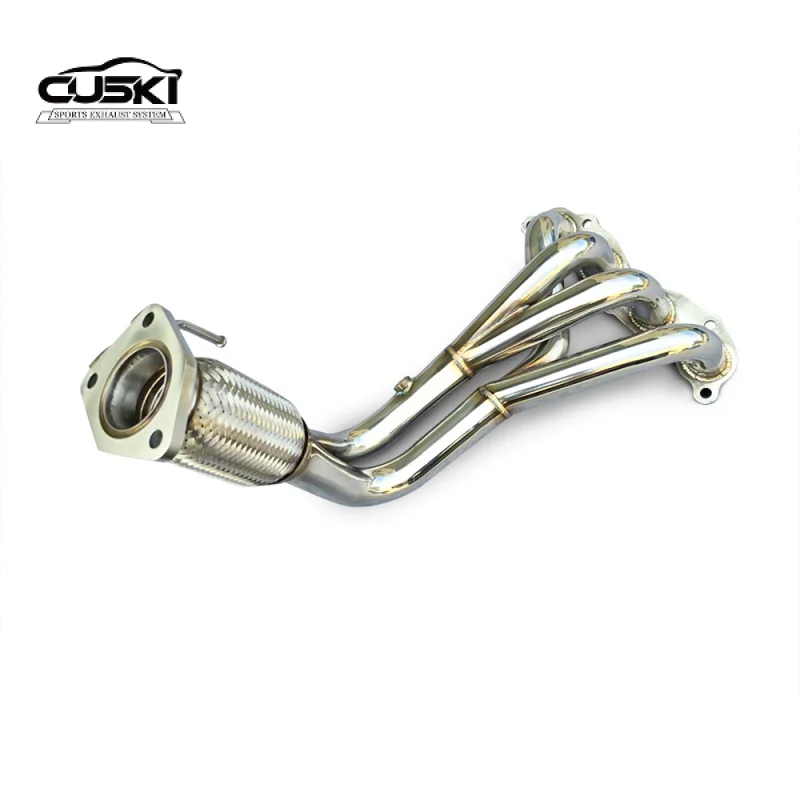 Stainless Steel Exhaust Muffler Pipe Exhaust Manifold Header for Honda Accord 2.4 2003-2007 Engine Increase Power