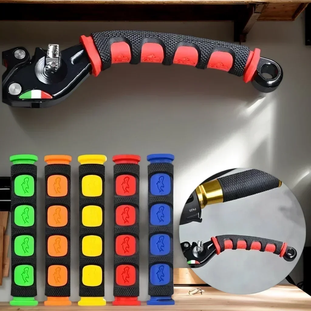 

1 Pair Motorcycle Brake Lever Protection Covers - Anti-Slip Gel Sleeves for Mountain Bikes & Road Bikes