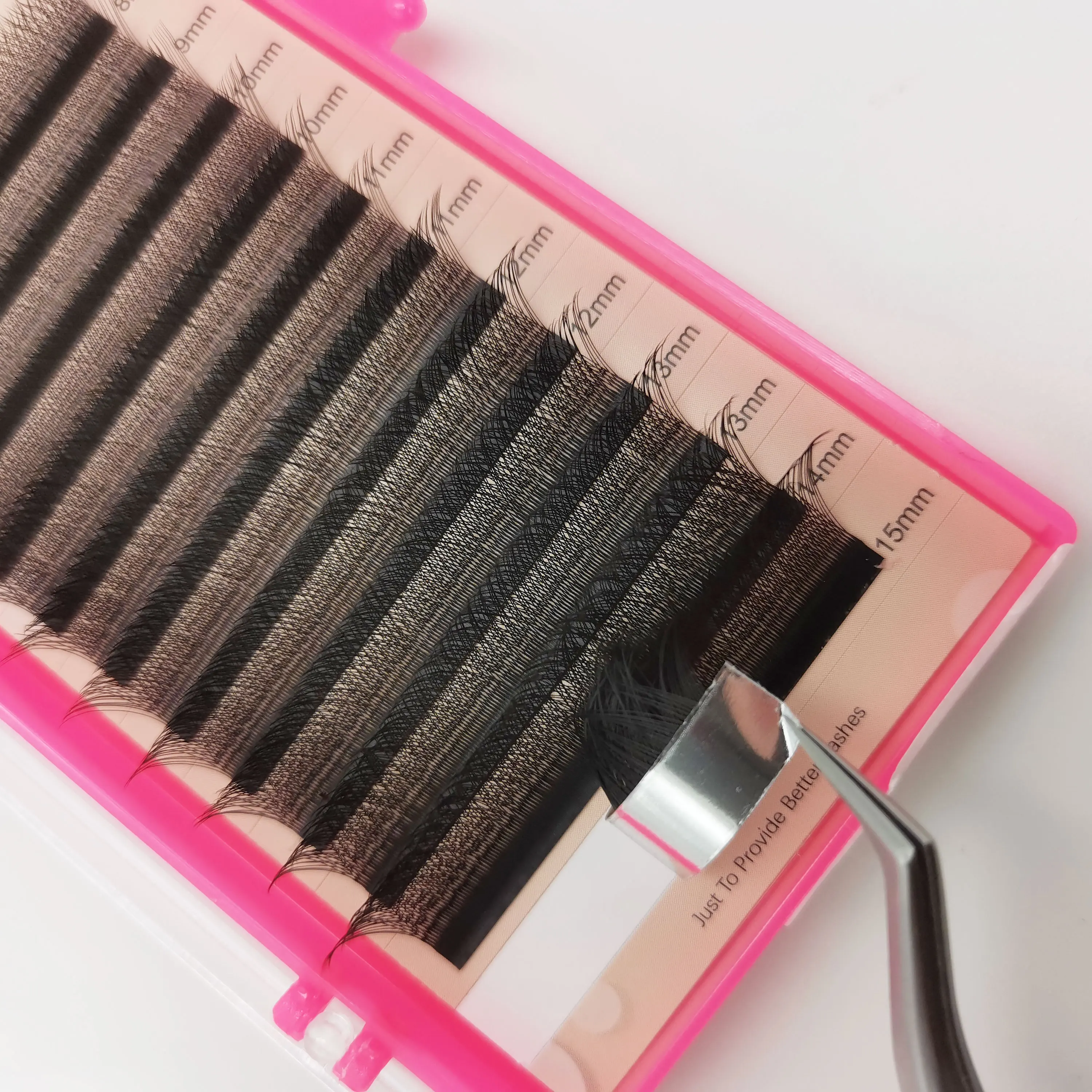 Supmacio lash extension 3d clover w eyelashes 7mm soft C/D/L curl 7-13 mix ready-made bundles cilios 3d w shape lashes 7mm