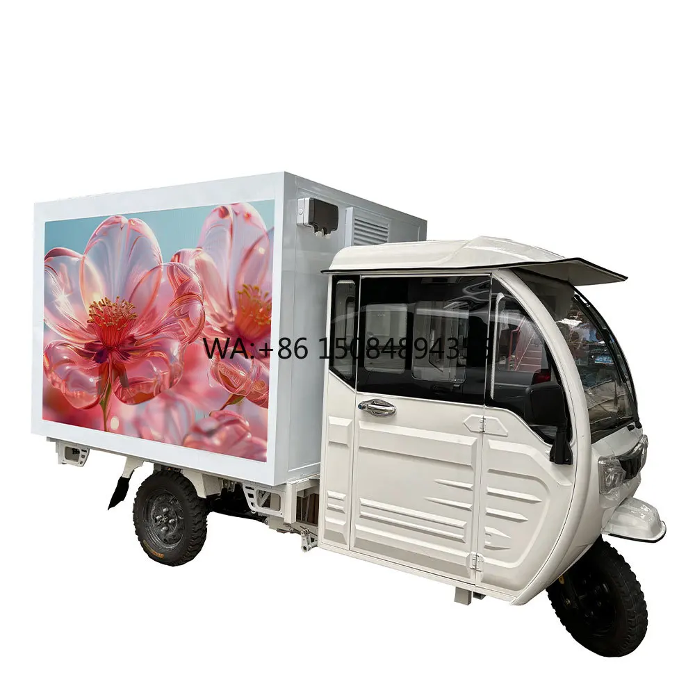 Hot Sale Outdoor Mobile Media Scooter 192x192 Module for Scooter Led Ads Tricycle 3side Led Screen Video