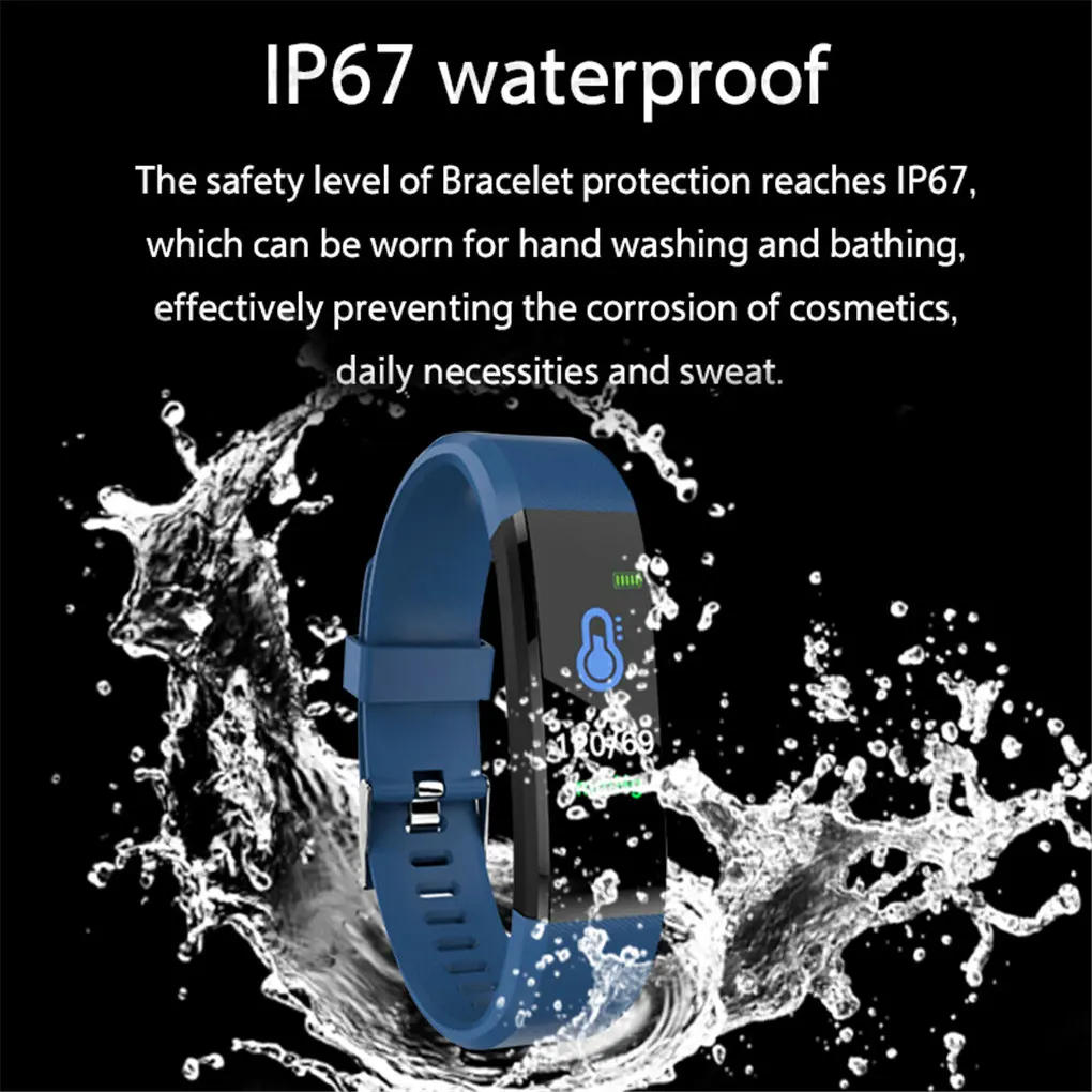 Electronic Bracelet Wireless Wristband 0 96inch Smart Watch Students