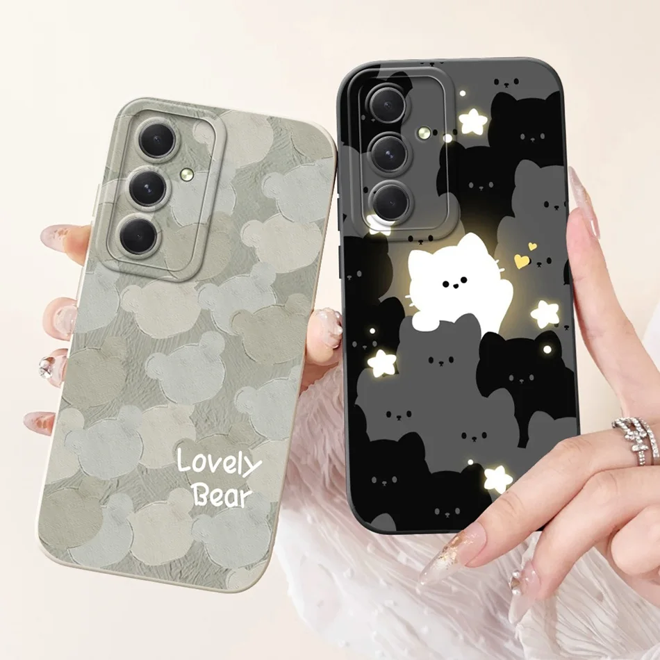 For Samsung Galaxy A55 Case Cute Funny Pattern Soft Silicone Protective Cover For Samsung A55 5G SM-A556B Shockproof Phone Cases