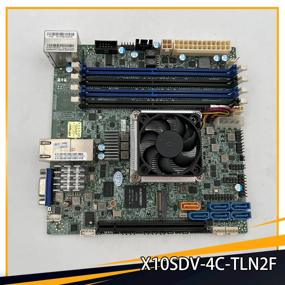 X10SDV-4C-TLN2F For Supermicro Server Motherboard ITX XEON D1521