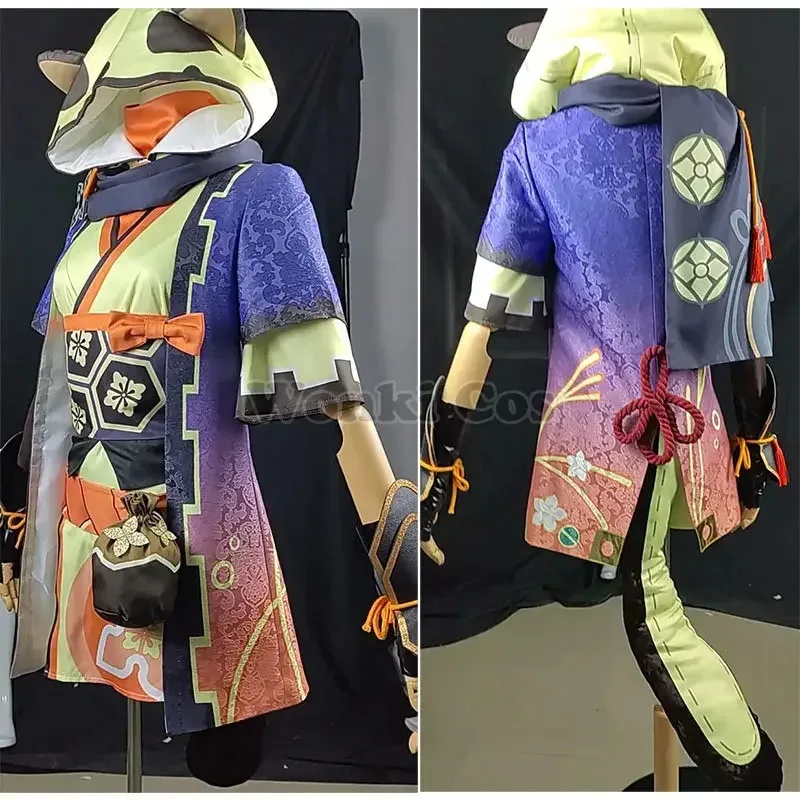 

Game Impact Sayu Cosplay Costume Wig with Tail Ninjia Girl Gen Cosplay Shin Party Costumes Outfits