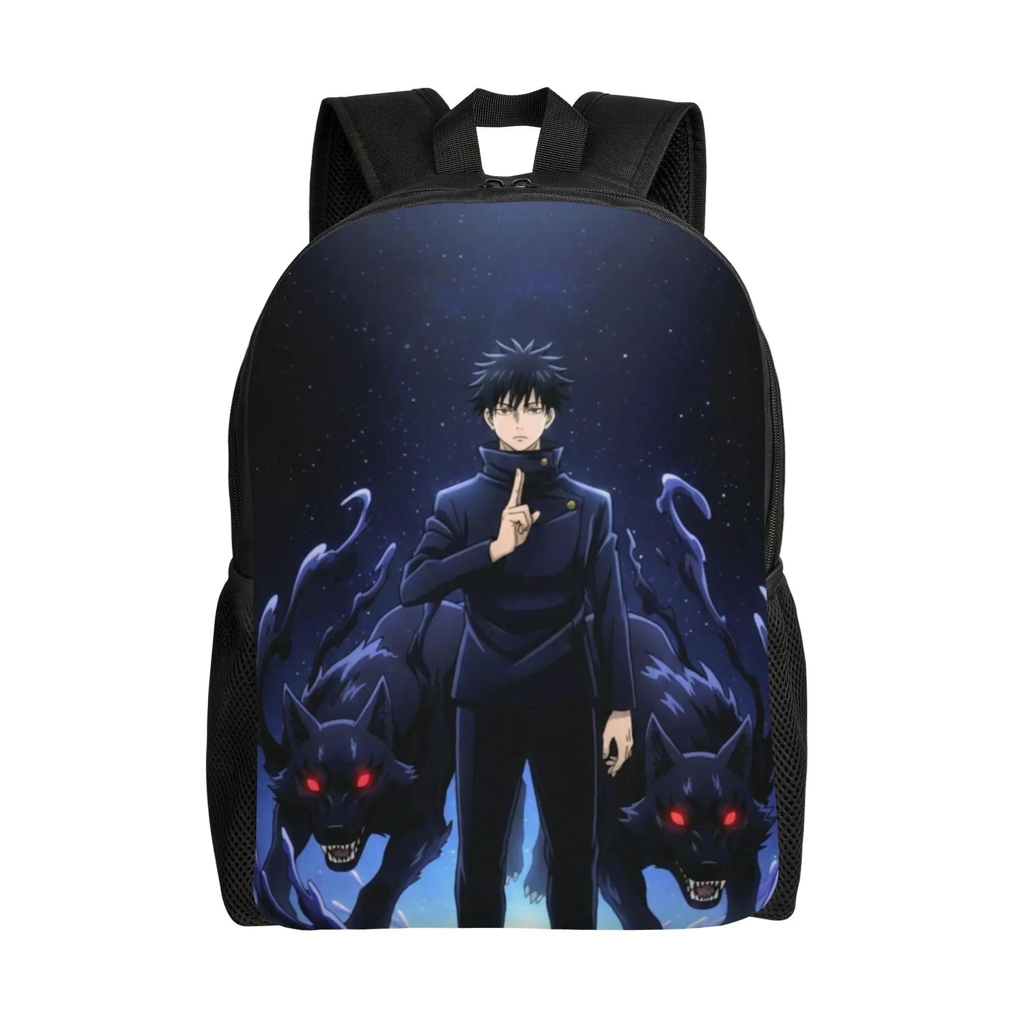 Mochila Escolar Megumi Fushiguro (14) Jujutsu Kaisen, Unisex, con Correa Ajustable, para la Temporada de Regreso a Clases