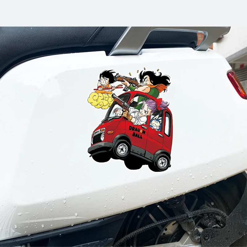 Dragon Ball Anime Son Goku Sticker Cartoon Car Decoration Vegeta IV Sticker Laptop Doodle Sticker Children Toy Birthday Gift