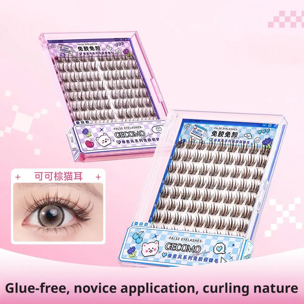 Grote capaciteit Lijmvrije Valse Wimpers DIY Segment Lash Manga Look Natuurlijke Clusters Extension Make Wimpers Tool Q0A6