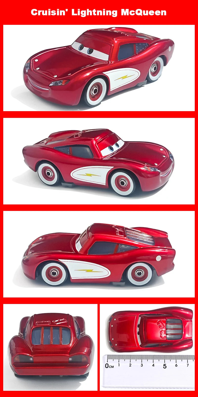 Pixar Cars Piston Cup Racer 43 Strip Weathers 1/55 Modell aus Metalldruckguss, Dinoco Car King Racing Toys, Kindergeschenke – Detail 19