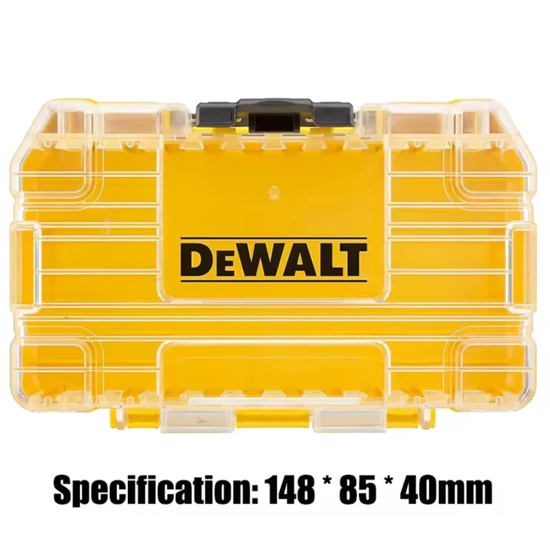 DEWALT Original Parts Storage Box Portable Stackable Durable Module Hard Shell Dustproof Storage Case Power Tool Accessories