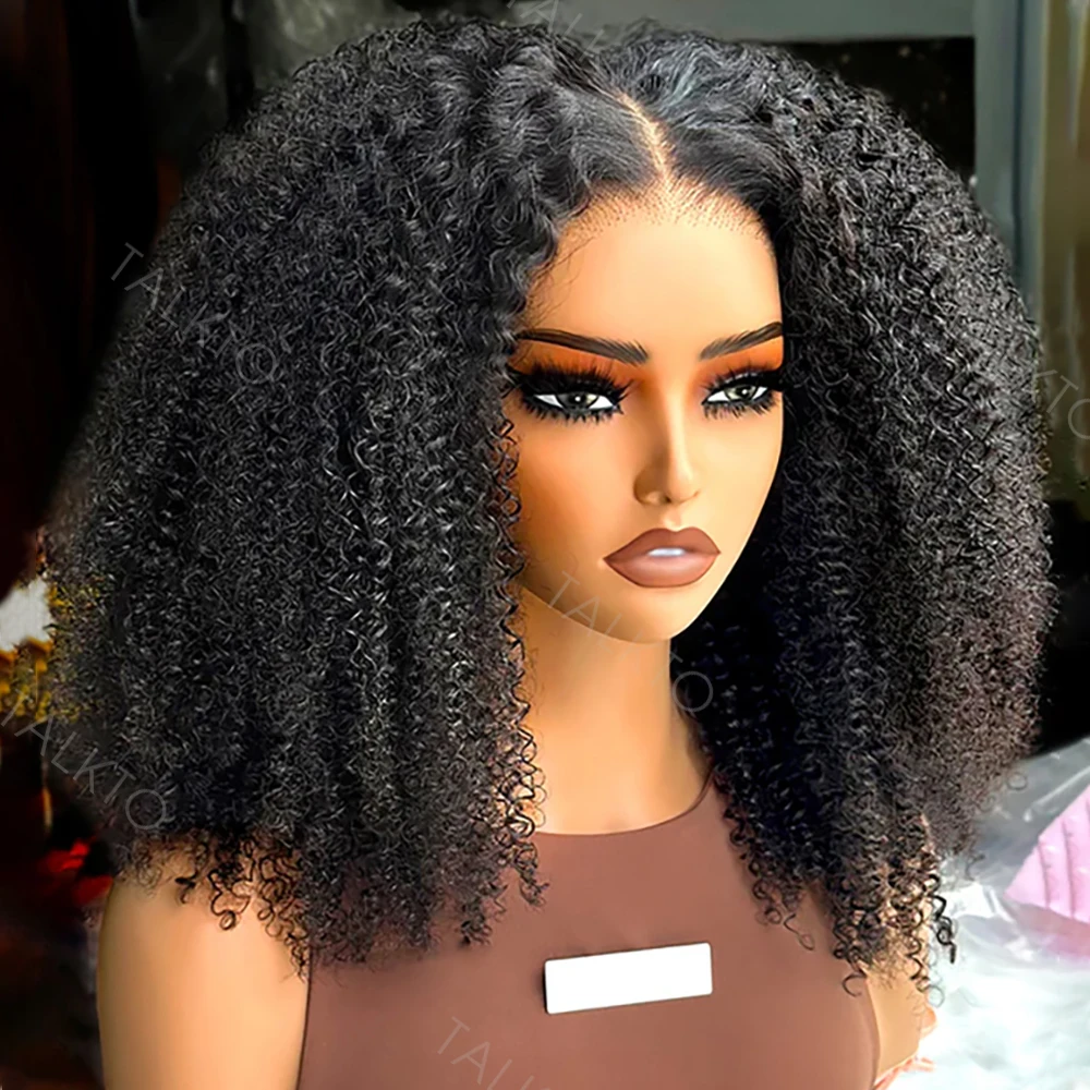 

Kinky Curly Lace Front Human Hair Wigs Afro Curly 7x5 HD Lace Frontal Wig 250% Full Human Hair Lace Wigs 4x4 HD Lace Closure Wig