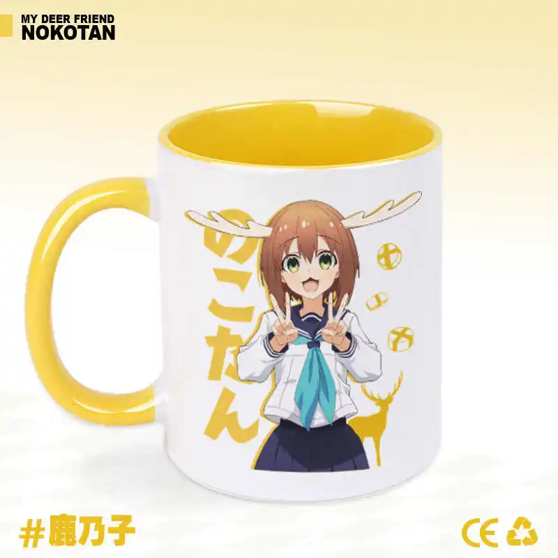 Anime Mein Deer Freund Nokotan Tassen Shikanoko Nokonoko Koshitantan Cosplay Keramik Kaffee Wasser Tasse Männer Frauen Cartoon Trinkbecher