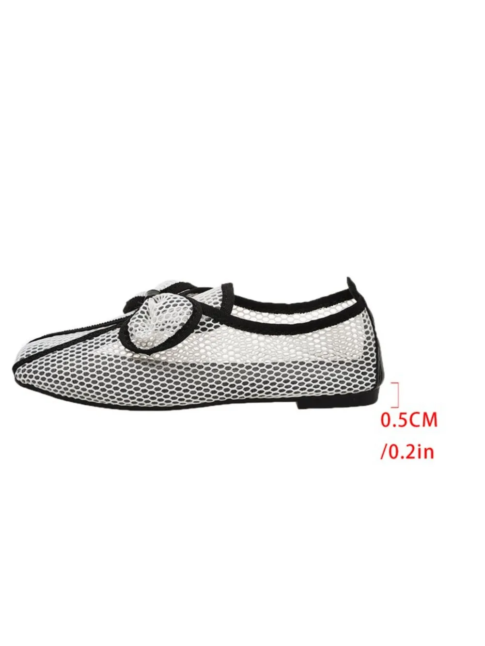 Retro Flache Schuhe Sommer Neu Quadratische Spitze Fischernetz Atmungsaktiv Hohl Ausgefallene Slip-on Baotou Halbpantoffeln Größe 42 – Detail 17