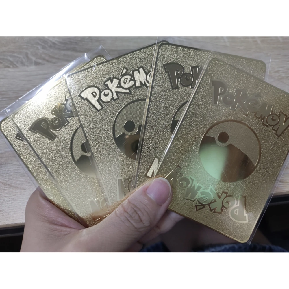 9Pcs/set Eevee Family Metal Cards Flareon Umbreon Vaporeon Glaceon Jolteon Classic Game Anime Collection Card Gifts Toys