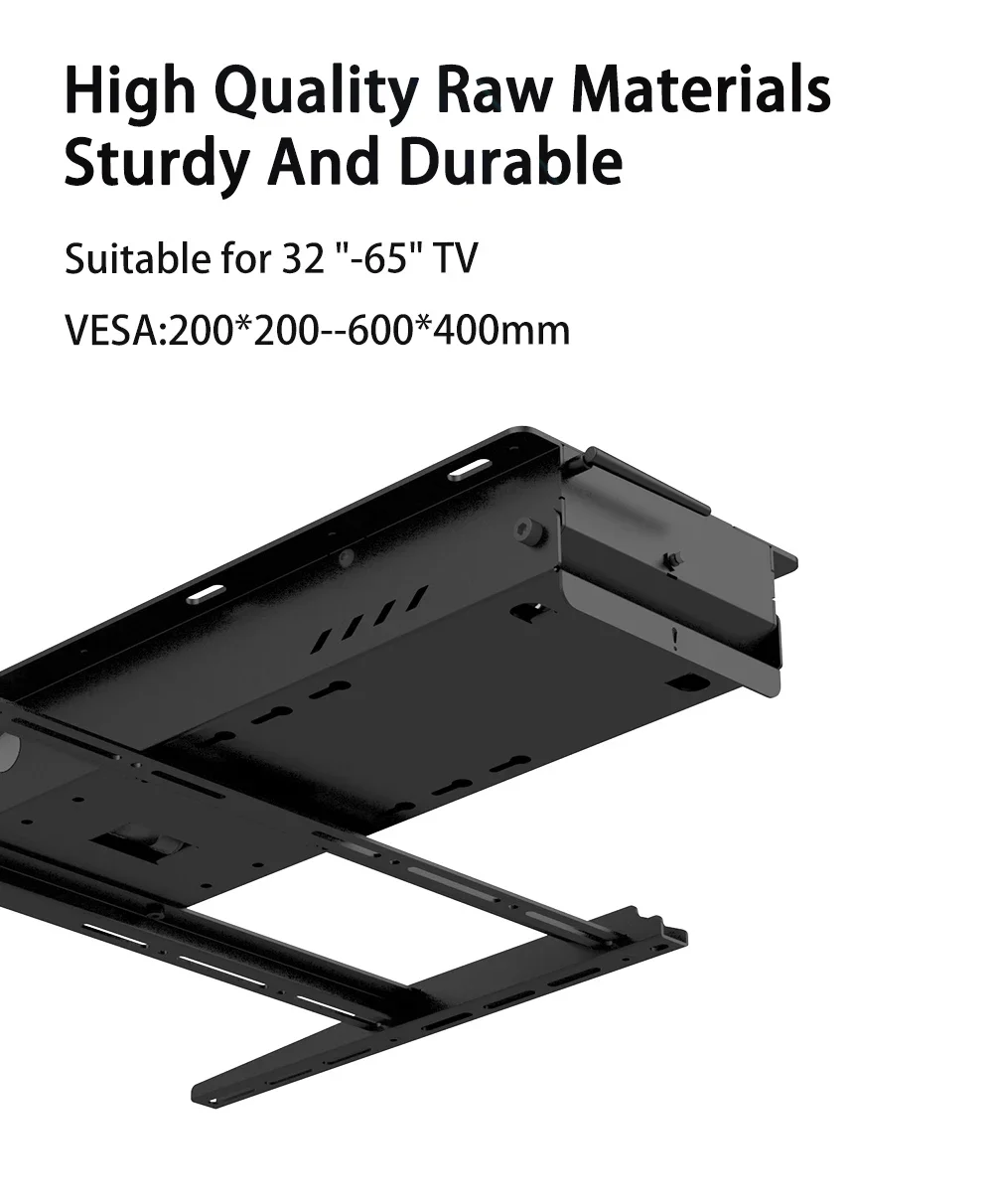 80KG Concealed Electric Pull down Flip up TV Lift Stand 32-85inch Wall Mount Electric Ceiling TV Lift Durable TV Mounts & Carts
