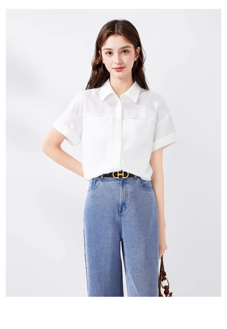 Modische Damen-Jeans mit vielseitiger Dekoration und Rindsledergürtel; Hochwertige Business-Mode – Detail 5