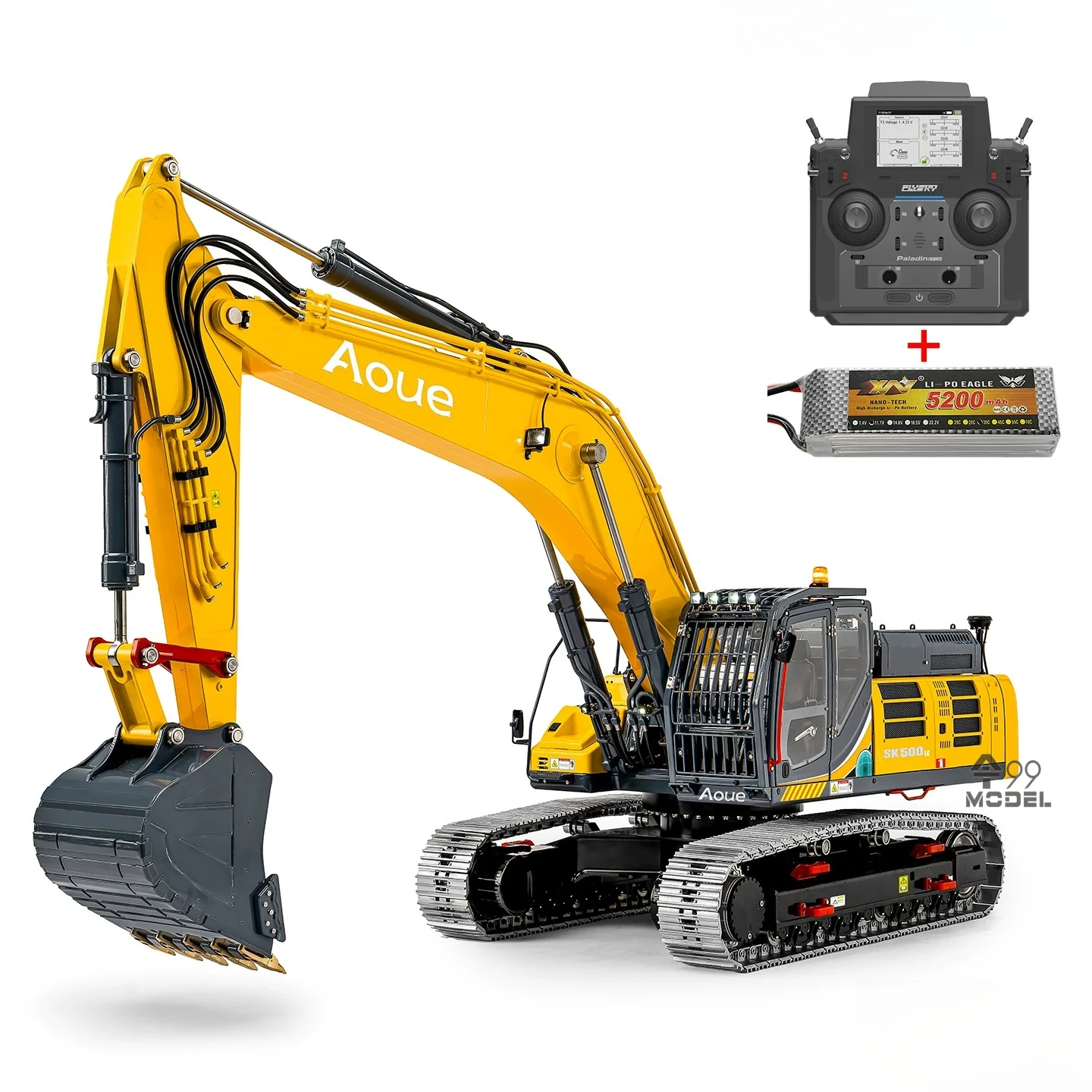 

LESU SK500 1/14 RC Hydraulic Excavator Full Metal Tracked Model 6 Way Valve RTR Remote Control Engineering Digger Toy 2026