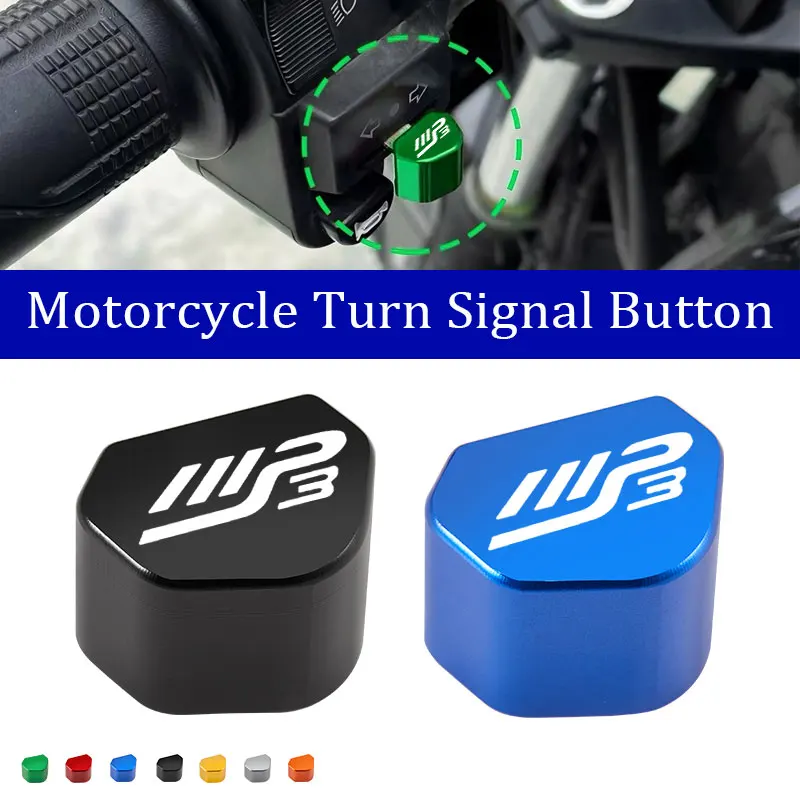 For Piaggio MP3300 MP3500 MP3 250 300 500 HPE CNC aluminum alloy motorcycle turn signal switch button keycap accessories
