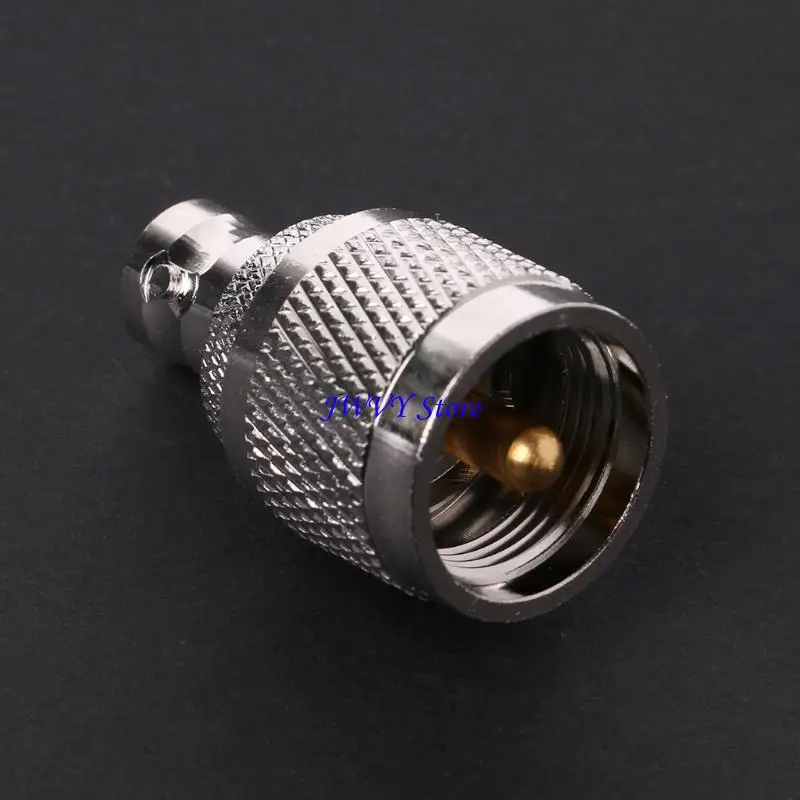 573A BNC-K Female To UHF-J PL-259 Male Plug Straight RF Coax Adapter Connector