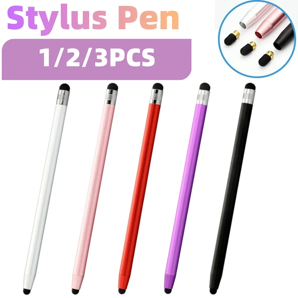 

Стилус для сенсорных экранов 2 в 1 с резиновыми наконечниками для iOS и Android