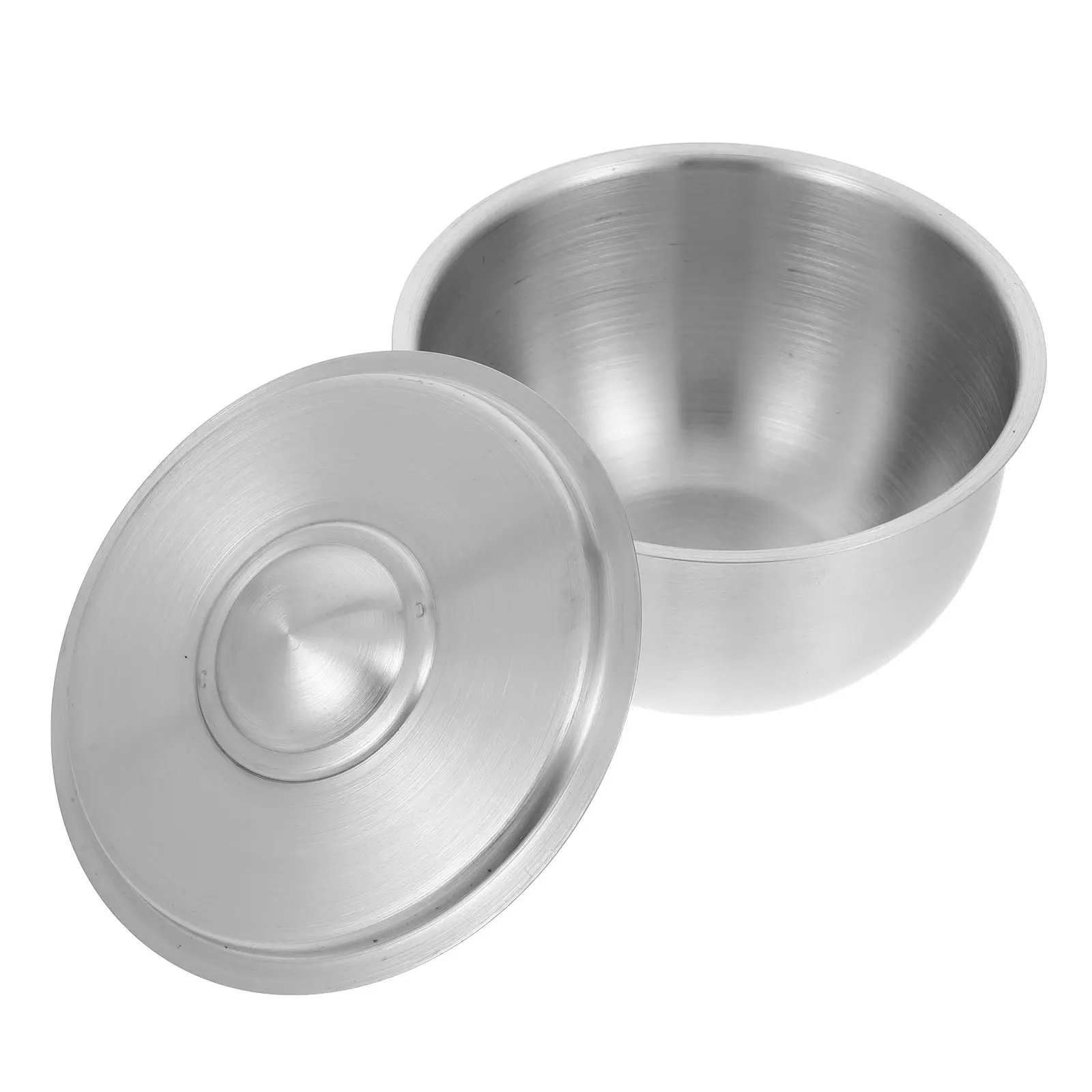 

Baby Food Stainless Steel Steamed Egg Bowl Lid Kitchen Tableware Household Steaming Soup Bowl Portable Outdoor Cooking