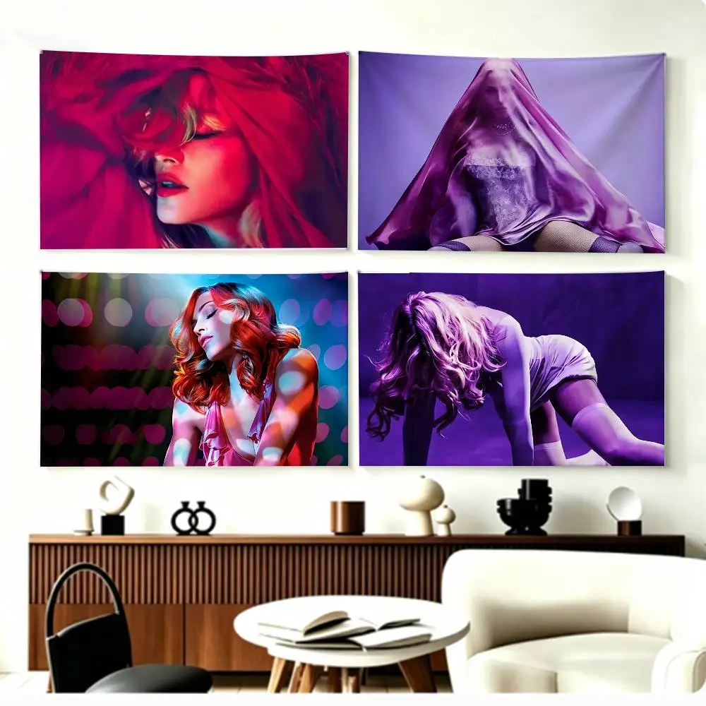 Music Madonna Confessions II I Feel So Free Lead Single  Flags Wall Hanging Background Art Banner for Bedroom Home Outdoor Decor